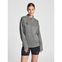 Bluza sportowa damska Hummel half zip Core XK. Szare bluzy z kapturem Hummel, xl, bez wzorów, z dresówki, bez kaptura, na golfa. Za 182.20 zł.