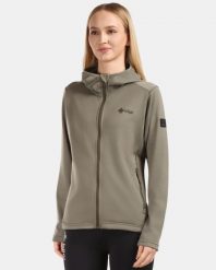 Damska bluza funkcyjna Kilpi SEVELEN-W. Zielone bluzy bez kaptura Kilpi, bez wzorów, z materiału, bez kaptura, trekkingowe. Za 473.69 zł.