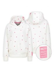 Eight2Nine Bluza w kolorze biało-różowym rozmiar: S. Białe bluzy Eight2Nine, s, bez wzorów, z bawełny, bez ramiączek, z kapturem. Za 113.99 zł.