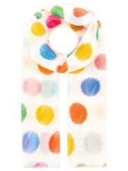 Zwillingsherz Szal "Points" w kolorze białym ze wzorem - 180 x 84 cm rozmiar: onesize. Białe szaliki i kominy Zwillingsherz, bez wzorów, z materiału. Za 62.32 zł.