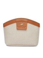Beverly Hills Polo Club Kosmetyczka CEO-BHPC-W1-014-SS26 Beżowy. Brązowe torebki klasyczne Beverly Hills Polo Club, bez wzorów, z materiału, bez dodatków. Za 79.99 zł.