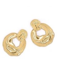 MOODE Kolczyki-wkrętki "Ninon" rozmiar: onesize. Żółte kolczyki MOODE, ze stali. Za 110.81 zł.