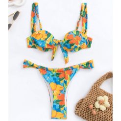 Strój kąpielowy dwuczęściowy z usztywnieniem plażowy Myrtille. Bikini Intica, bez wzorów. Za 159.00 zł.