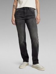 G-Star Dżinsy - Straight fit - w kolorze czarnym rozmiar: W32/L32. Czarne jeansy G-Star, l, z aplikacjami, klasyczne. Za 202.98 zł.