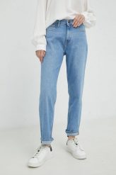 Lee jeansy Carol Rocky Blue damskie high waist. Niebieskie jeansy Lee, bez wzorów, z jeansu, z podwyższonym stanem. Za 399.99 zł.