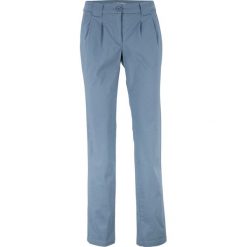 Spodnie chino ze stretchem. Zielone chinosy bonprix, bez wzorów, z bawełny, casualowe. Za 114.99 zł.