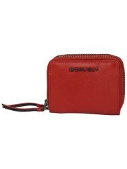 Burkely Skórzany portfel "Rock Ruby" w kolorze czerwonym - 11 x 9 x 3,5 cm rozmiar: onesize. Czerwone portfele Burkely, bez wzorów, z materiału. Za 117.45 zł.