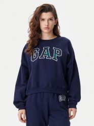 Gap Bluza 645565-00 Granatowy Regular Fit. Niebieskie bluzy GAP, xs, bez wzorów, z bawełny, bez kaptura. Za 149.99 zł.