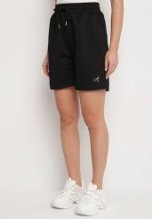 Czarne Szorty Bermudy w Sportowym Stylu z Kieszeniami Tezira. Czarne szorty Born2be, bez wzorów, eleganckie. W wyprzedaży za 33.99 zł.