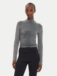 Brave Soul Bluzka LLT-589GRETAGREY Szary Slim Fit. Szare bluzki Brave Soul, s, bez wzorów, z syntetyku, bez kołnierzyka, bez ramiączek. Za 59.99 zł.