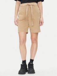 Napapijri Szorty materiałowe N Nice W NP0A4IEX Beżowy Loose Fit. Brązowe szorty Napapijri, bez wzorów, z bawełny. Za 399.99 zł.