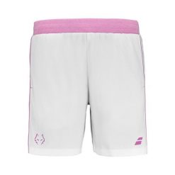 Stock Padel S.L. Spodenki Babolat Lebron 25 Białe XXL. Czarne szorty sportowe BABOLAT, bez wzorów. Za 298.99 zł.