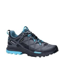 Damskie buty trekkingowe Aku Rocket DFS GTX. Czarne trekkingi Aku, bez wzorów, bez zapięcia, trekkingowe. Za 830.50 zł.