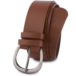 Pasek skórzany BELTIMORE r.90-105 cm D87 brązowy. Brązowe paski bez wzorów. Za 49.99 zł.