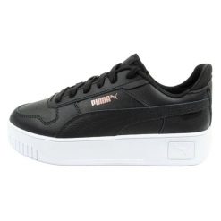 Buty Damskie Sportowe Puma Carina Street 393846 02 czarne. Czarne buty treningowe bez wzorów, z gumy, bez zapięcia. Za 283.73 zł.