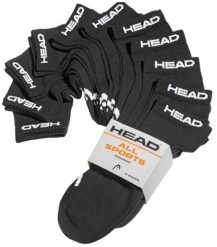 Skarpety Head Elements Sneaker 11 par, czarne, 39-42. Czarne skarpetki Head, bez wzorów, z bawełny. Za 167.99 zł.