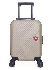 SWISS KOPPER Walizka "Spiez" w kolorze beżowym - 32 x 42 x 20 cm rozmiar: onesize. Brązowe walizki SWISS KOPPER. Za 164.02 zł.