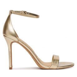 Sandały Aldo. Żółte sandały Aldo, bez wzorów, bez obcasa, na szpilce, bez zapięcia. Za 339.99 zł.