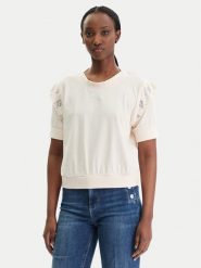 Liu Jo Sport Bluzka TA6030 JS923 Beżowy Regular Fit. Brązowe t-shirty sportowe Liu Jo Sport, l, bez wzorów, z bawełny, bez ramiączek. Za 339.99 zł.