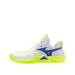 Buty Mizuno Wave Momentum Elite Białe/Jasnożółte/Jasnoniebieskie. Białe buty do biegania Mizuno, bez wzorów, z materiału, bez zapięcia, do biegania, mizuno wave. Za 733.40 zł.
