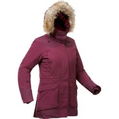 Parka turystyczna damska wodoodporna Quechua SH500 Ultra-Warm. Brązowe płaszcze QUECHUA, na zimę, m, bez wzorów, z syntetyku, sportowe, bez kaptura. Za 449.99 zł.