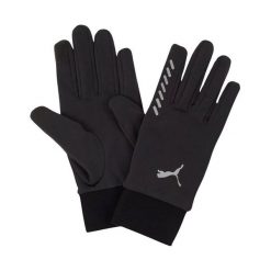 42004 Rękawiczki Zimowe Do Biegania. Czarne rękawiczki Puma, bez wzorów, sportowe. Za 156.99 zł.