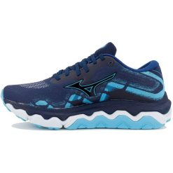 Damskie buty do biegania Mizuno Wave Horizon 7. Niebieskie buty do biegania Mizuno, bez wzorów, bez zapięcia, do biegania, mizuno wave. Za 789.99 zł.