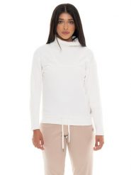 Leone 1947 Warm Touch Damen Rollkragen-Bluza zimowa ze Strickeinsätzen. Białe bluzy LEONE 1947 APPAREL, na zimę, s, bez wzorów, z dzianiny, eleganckie, bez ramiączek, bez kaptura. Za 412.58 zł.