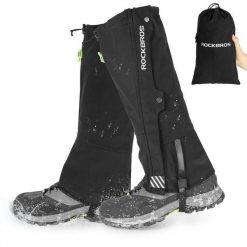 Ochraniacze na buty/stuptuty unisex Rockbros 2140001400. Czarne buty do biegania ROCKBROS, na zimę, bez wzorów, z materiału, bez zapięcia, do biegania. Za 103.00 zł.