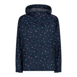 Damska kurtka wodoodporna CMP. Zielone kurtki przeciwdeszczowe CMP, xl, bez wzorów, z materiału, z kapturem, trekkingowe. Za 349.00 zł.