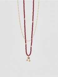 Zestaw naszyjników - mahoniowy. Brązowe naszyjniki Reserved. Za 59.99 zł.