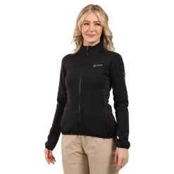 Bluza damska Kilpi Premio. Czarne bluzy z kapturem Kilpi, bez wzorów, z materiału, z kapturem. Za 421.50 zł.