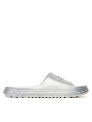 Pepe Jeans Klapki Beach Slidemet PLS70165 Srebrny. Szare klapki Pepe Jeans, bez wzorów, z jeansu, bez obcasa, bez zapięcia. Za 119.99 zł.
