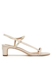 LAUREN RALPH LAUREN Sandały 802P00097004 Biały. Białe sandały Lauren Ralph Lauren, bez wzorów, ze skóry, bez obcasa, na płaskiej podeszwie, bez zapięcia. Za 729.99 zł.