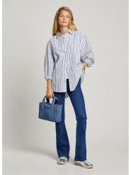 Pepe Jeans Koszula "Artemisa" w kolorze niebiesko-białym rozmiar: XL. Białe koszule Pepe Jeans, xl, bez wzorów, z bawełny, bez kołnierzyka, bez ramiączek. Za 224.52 zł.