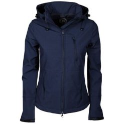 Damska kurtka softshellowa Harry's Horse Chicago. Niebieskie kurtki przejściowe sportowe HARRYS HORSE, s, bez wzorów, z softshellu, do jazdy konnej. Za 296.55 zł.