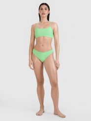 4F Dół od bikini damski - zielony L. Zielone bikini 4f, bez wzorów, z elastanu, klasyczne. Za 49.99 zł.