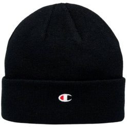 Czapka zimowa unisex CHAMPION. Czarne czapki zimowe Champion, bez wzorów. Za 84.00 zł.
