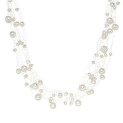 Valero Pearls Naszyjnik z pereł srebro wysokiej próby Perła hodowlana słodkowodna srebrny Naszyjniki 1 ct Damski. Szare naszyjniki Valero Pearls, z materiału, z perłą, srebrne. Za 349.99 zł.