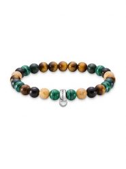 Thomas Sabo Bransoletka z kamieniami szlachetnymi rozmiar: 17,5 cm. Szare bransoletki thomas sabo, z lazurytem, srebrne. Za 99.95 zł.