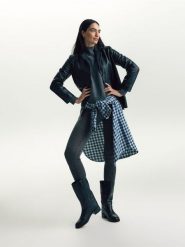 Legginsy z wełny merino - ciemnobrązowy. Brązowe legginsy Reserved, bez wzorów, z wełny. Za 219.99 zł.