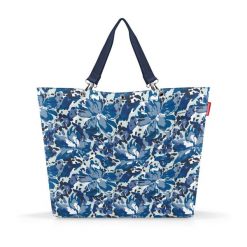 Torba shopper xl, flora blue. Niebieskie shopper bag Reisenthel, bez wzorów, eleganckie, na ramię, duże, bez dodatków. W wyprzedaży za 171.90 zł.