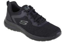 Buty sportowe Sneakersy damskie, Skechers Bountiful-Quick Path. Czarne buty treningowe Skechers, bez wzorów, z materiału, przed kostkę, bez zapięcia, trekkingowe. Za 209.00 zł.