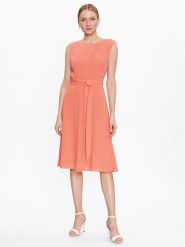 Lauren Ralph Lauren Sukienka codzienna 250889183 Pomarańczowy Regular Fit. Brązowe sukienki Lauren Ralph Lauren, na co dzień, bez wzorów, z syntetyku, bez kołnierzyka, bez ramiączek, proste. Za 619.99 zł.