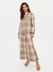 United Colors Of Benetton Piżama 4YMS3P00N Beżowy Relaxed Fit. Brązowe piżamy United Colors Of Benetton, xs, bez wzorów, z bawełny, bez kołnierzyka, bez ramiączek. Za 279.99 zł.