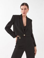 Pinko Marynarka Spencer 101692 A14I Czarny Regular Fit. Czarne marynarki i żakiety Pinko, bez wzorów, z syntetyku, bez ramiączek. Za 1,669.00 zł.
