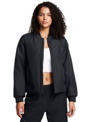 Kurtka damska Under Armour Unstoppable Insulated Bomber - czarna. Czarne kurtki Under Armour, m, bez wzorów, z dzianiny, bez kaptura. W wyprzedaży za 369.99 zł.