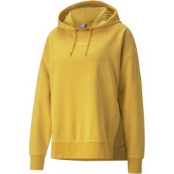 Bluza damska Puma HER Hoodie TR żółta. Żółte bluzy z kapturem Puma, xs, bez wzorów, z bawełny, z kapturem. Za 321.78 zł.