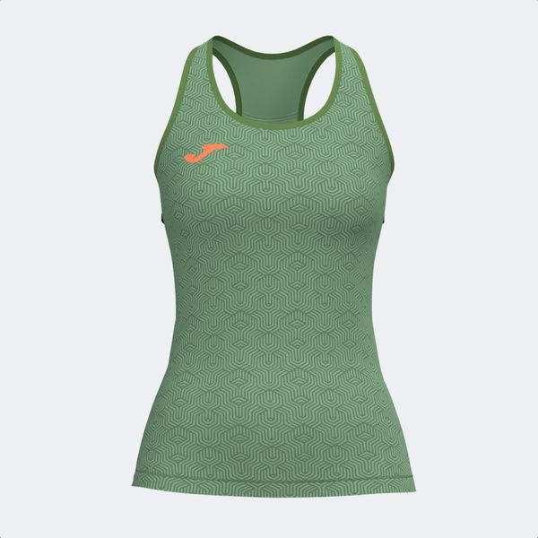 Tank top do biegania damski Joma R-Trail Nature. Zielone topy Joma, m, bez wzorów, bez kołnierzyka, bez ramiączek. W wyprzedaży za 117.00 zł.