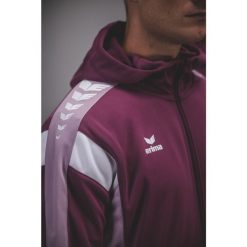 Kurtka treningowa Erima Celebrate 125 z kapturem, wielokolorowa dla juniorów. Czarne kurtki Erima, bez wzorów, sportowe, z kapturem. Za 329.99 zł.